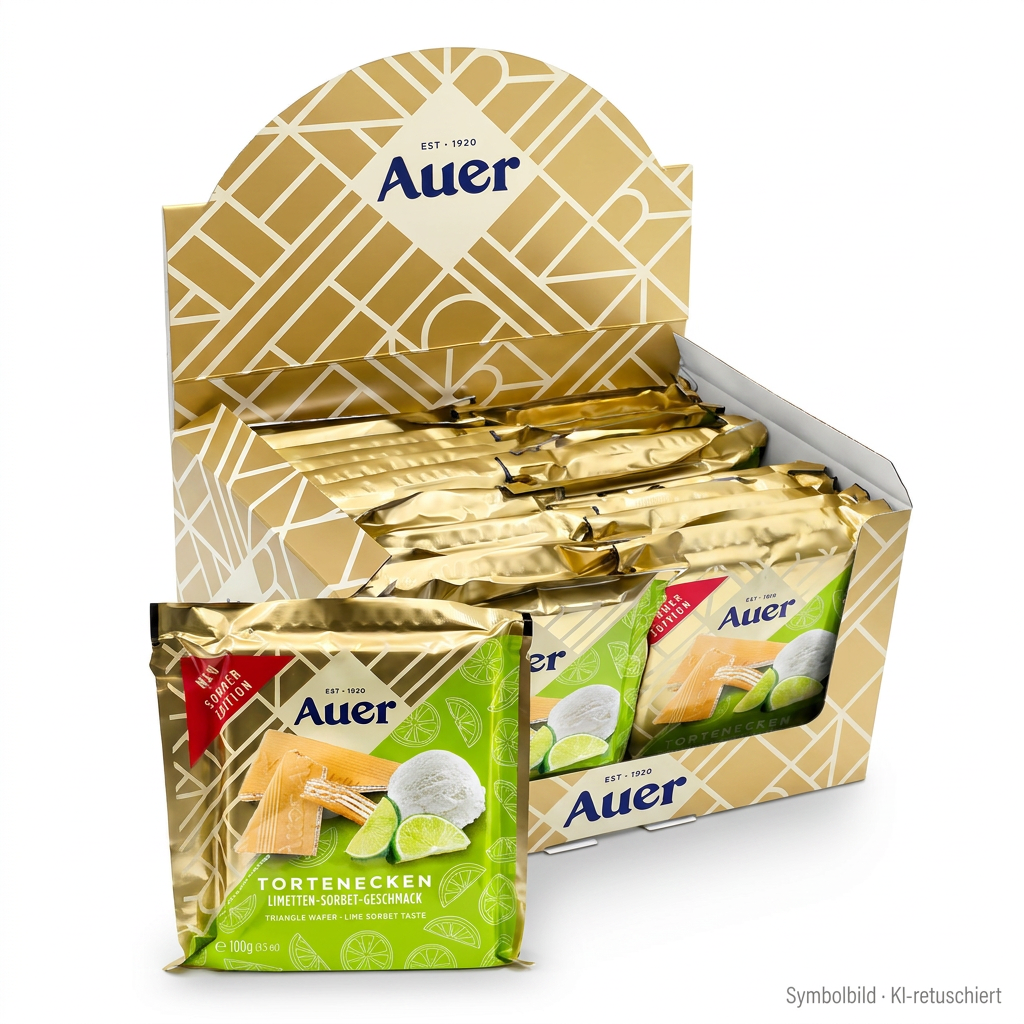 tortenecken, limetten-sorbet, snack, kartonbox, auern