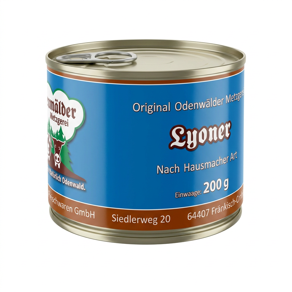 Dosenöl, Metzgerei, 200 g, Runddose, Lyonet