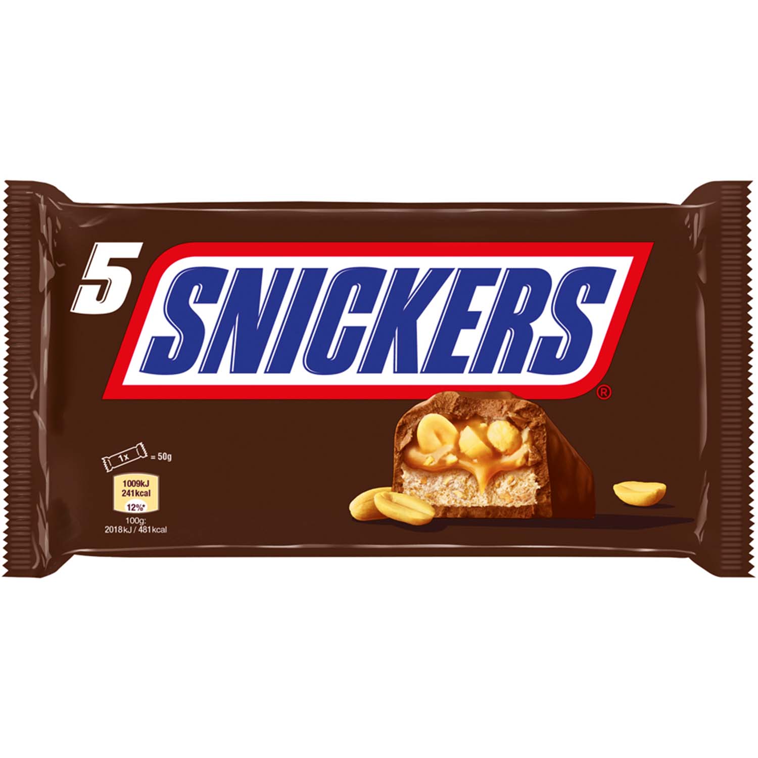 Snickers Schokoriegel 5x50g=250g MHD 10.01.27