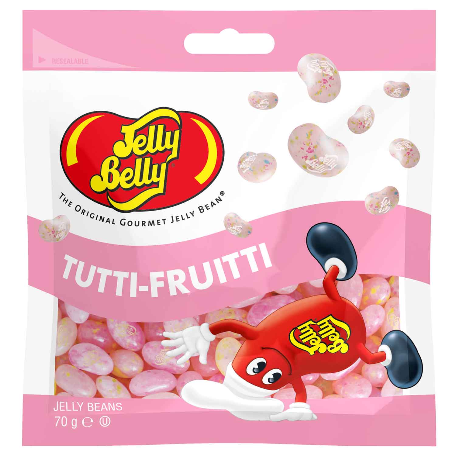 Jelly Beans, Tutti-Frutti, Säckchen, Bonbons, 70 g
