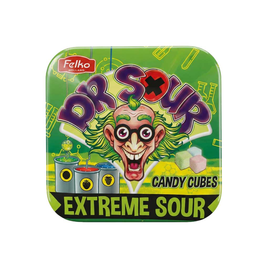 Candy cubes, Extreme sour, Gummi, Bunte Farben, Saurer Geschmack