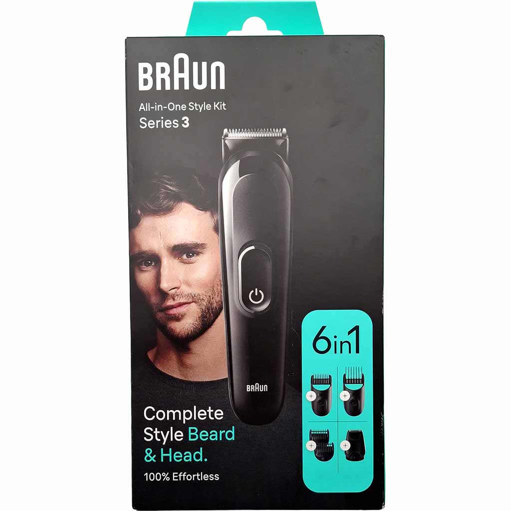Barttrimmer, All-in-One, Braun, 6in1, Bartrasurset, Bartschneider, Haartrimmer, Bart & Kopf, 6in1, Akkubetrieben