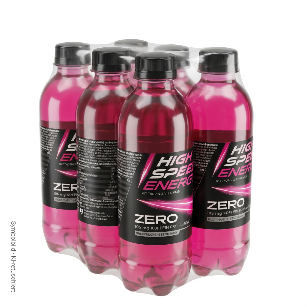 Energy-Drink, Mehrwegflaschen, pink, zuckerfrei, Koffein
