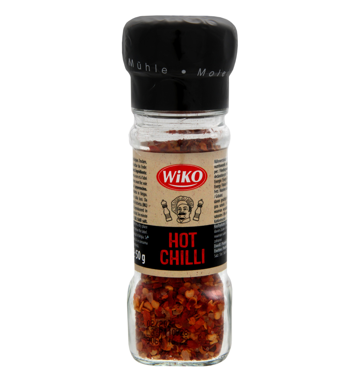 Wiko Gewürzmühle Chili scharf und Salz 50g MHD 30.03.29