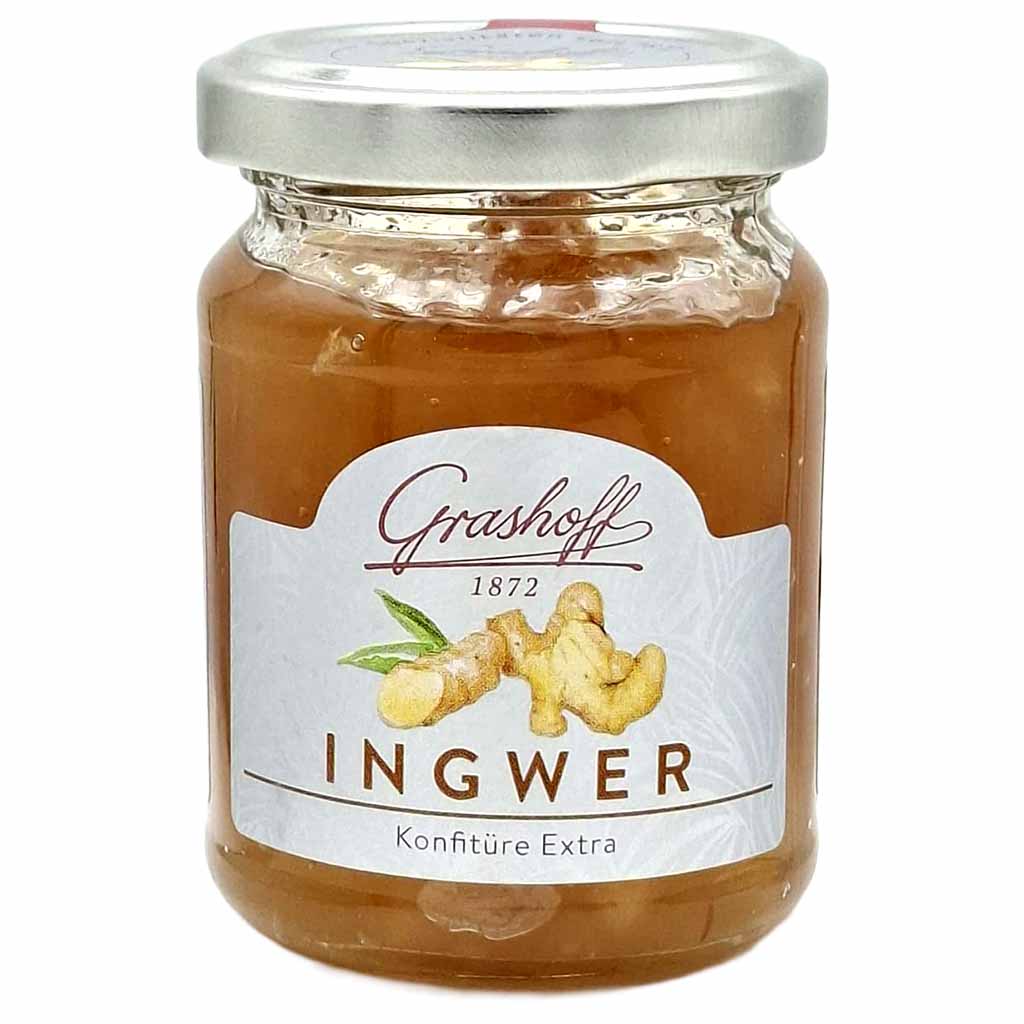 _glasglas, ingwer, konfitüre, marmelade, honigähnlich
