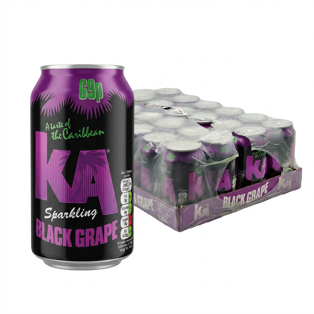 Kaltgetränk, Schaum?, Sparkling, Black Grape, Dosenpackung