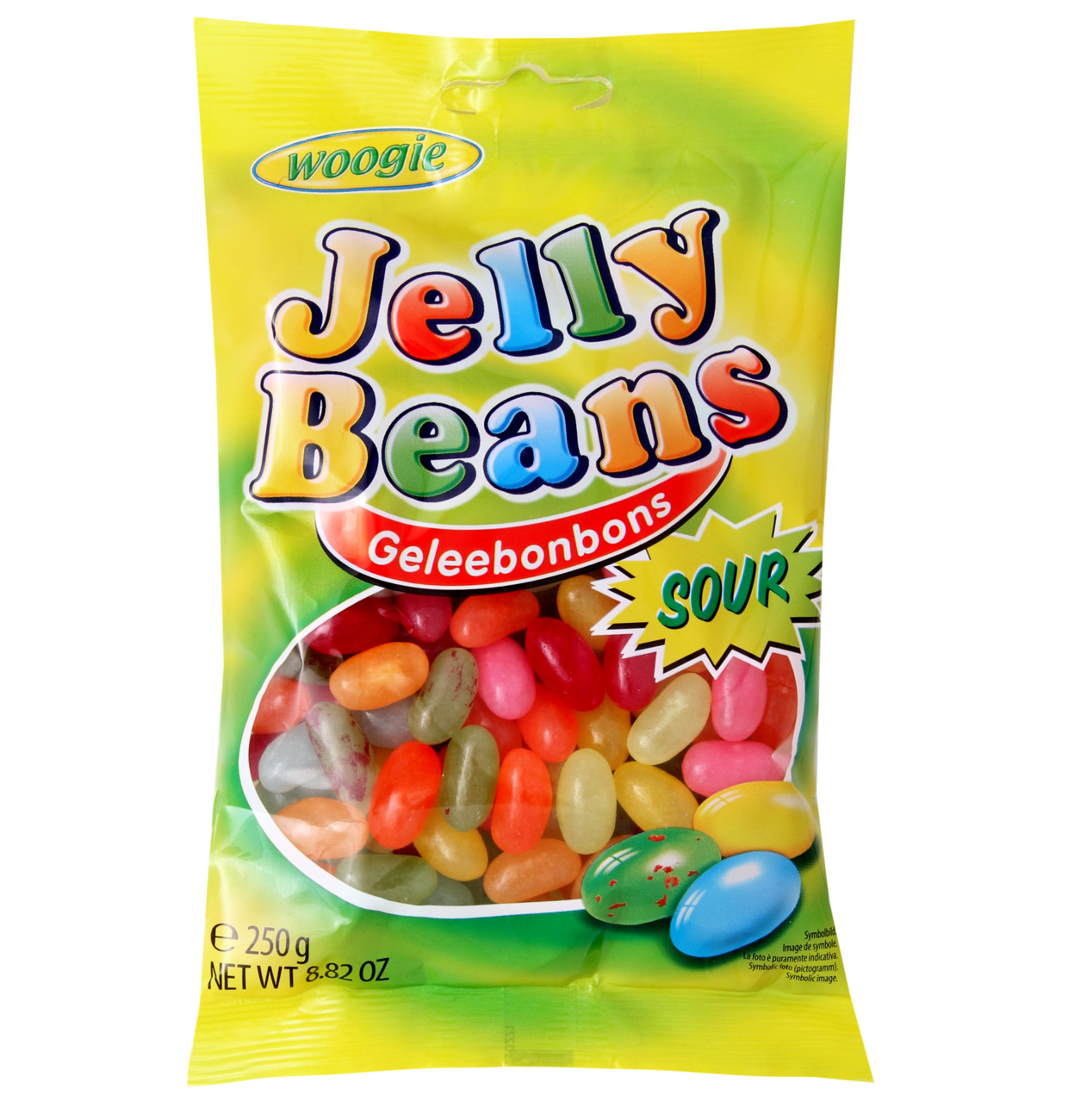 Woogie Jelly Beans sour 250g MHD 12.11.26