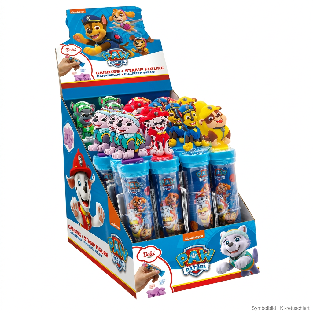 paw patrol, kaugummi, zubeh�r, stempel, figur