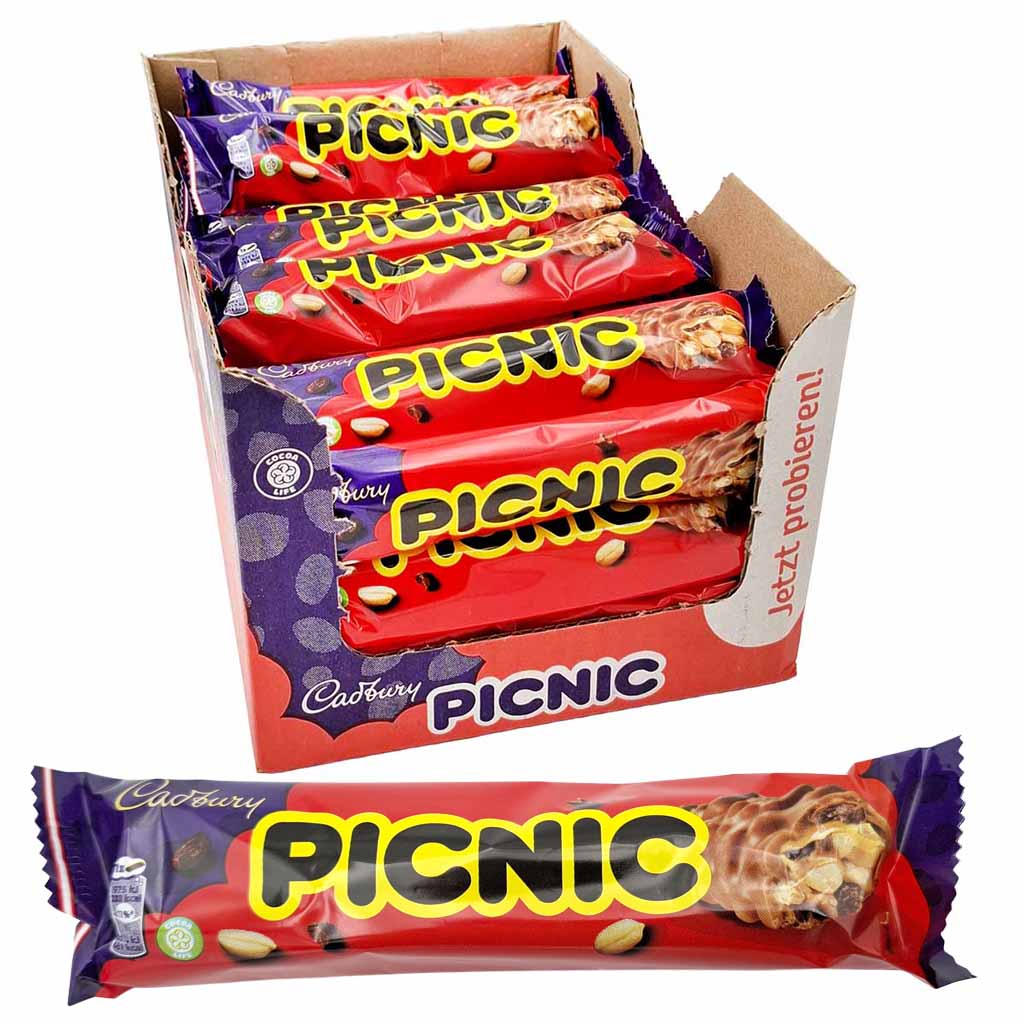 Snack, Candy bar, Erdnuss, Schokolade, Picnic Riegel