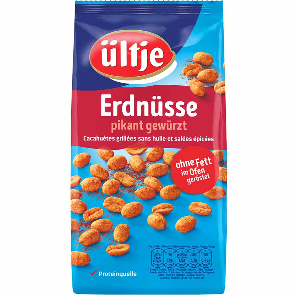 Erdn ültje Erdnüsse pikant gewürzt 900g