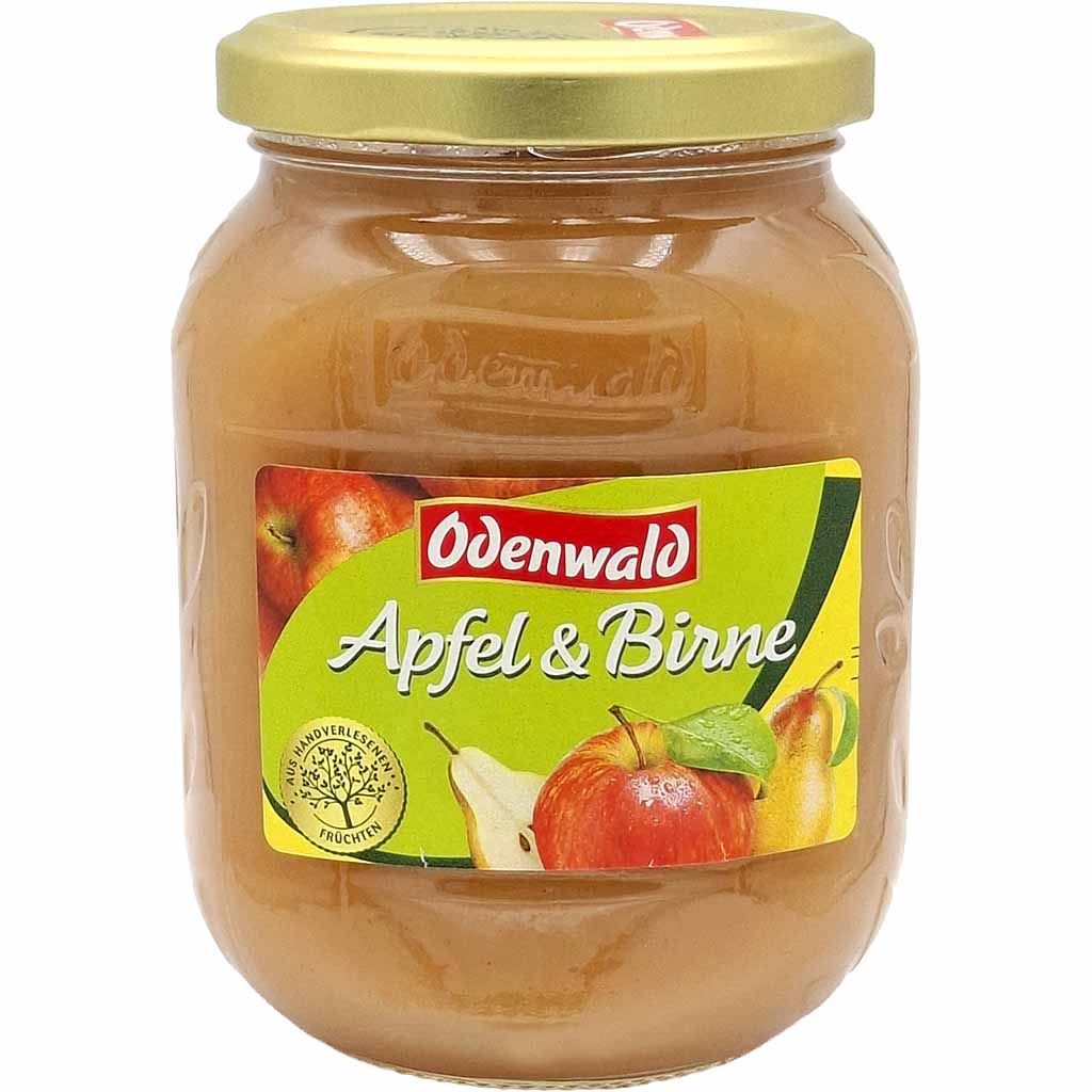 Apfelmarmelade, Fruchtaufstrich, Glasbehälter, Apfel & Birne, Honigglas?
