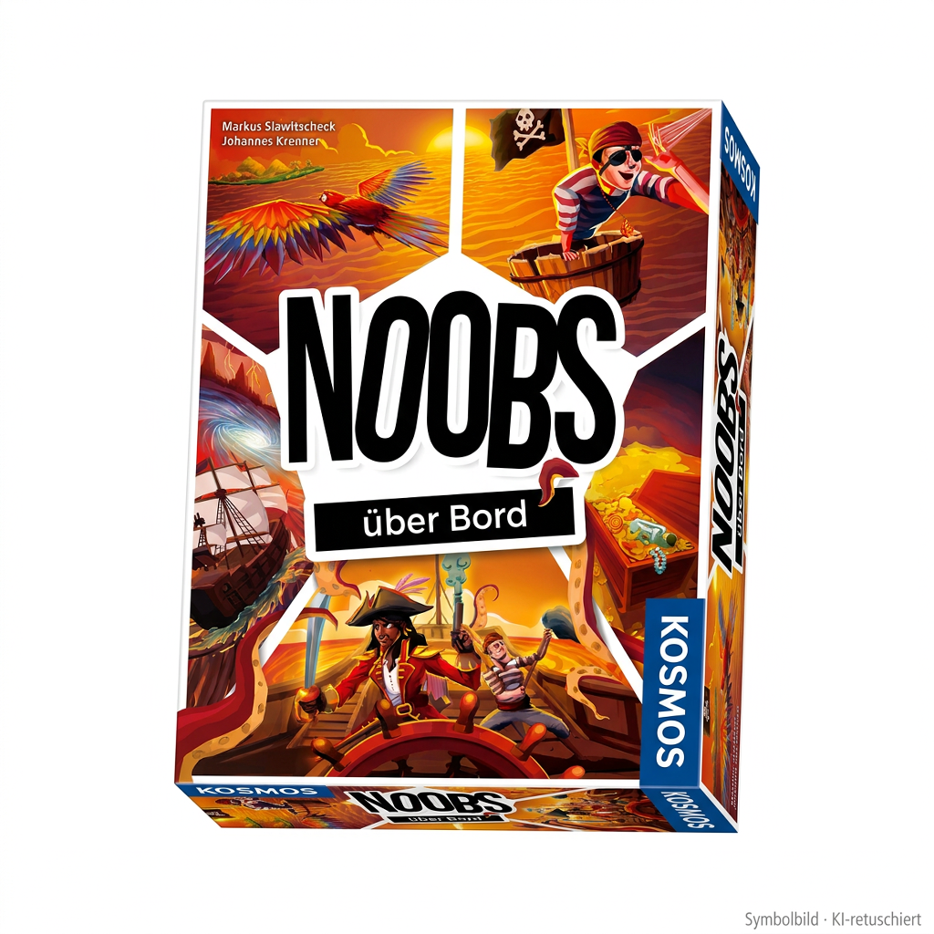 Kartenspiel, Bordspiel, Noobs, Piraten, Kiste