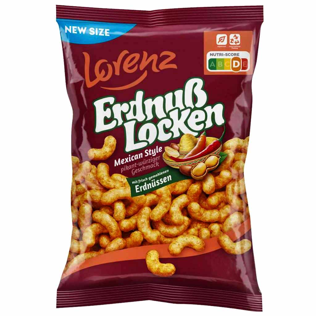 Lorenz Erdnuß Locken Mexican Style pikant-würziger Geschmack 175g  GTIN 4018077006425
