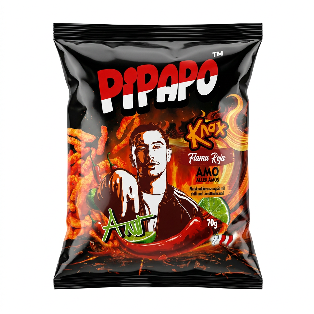 Snack, Chips, Chili, Geschmack, 70g