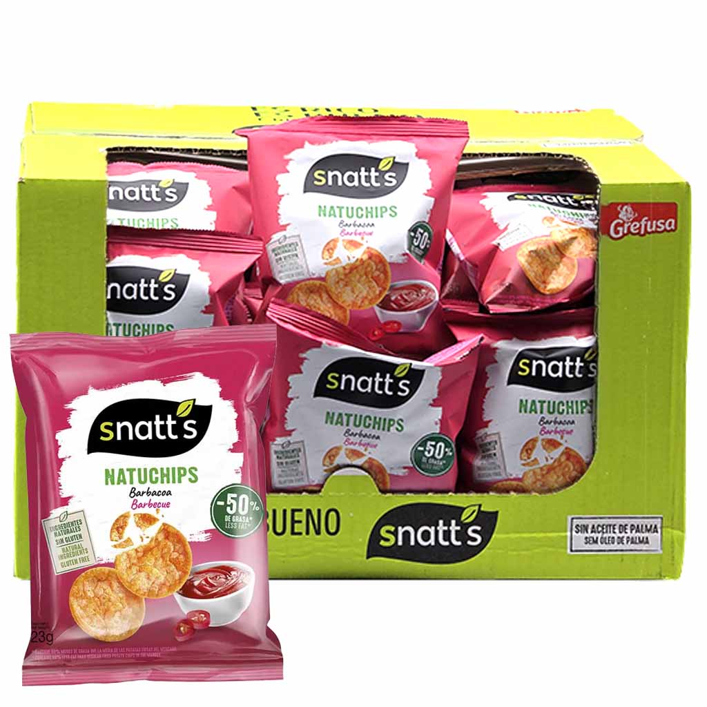 45X Snatt’s Natuchips BBQ Geschmack 23g = 1035g