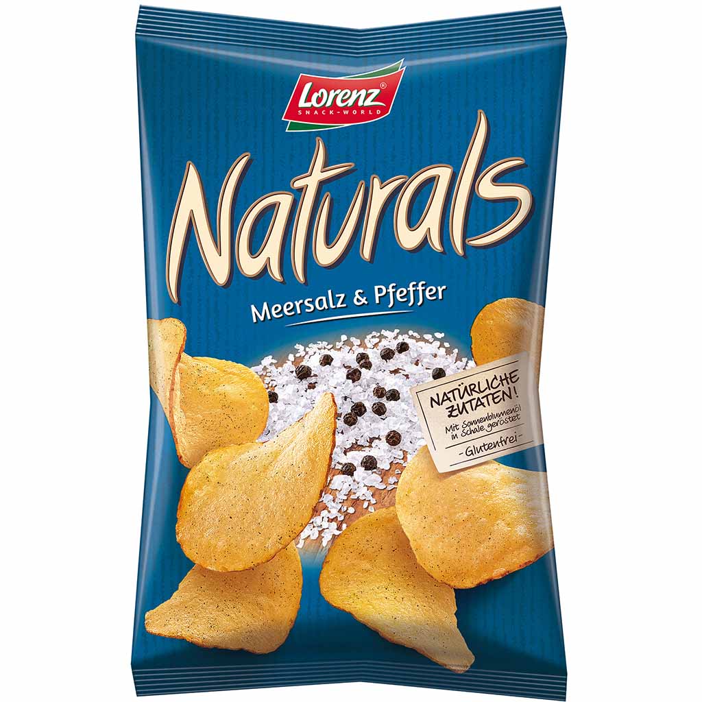 Lorenz Naturals Kartoffelchips Sea Salt & Pepper 95g MHD 06.12.26