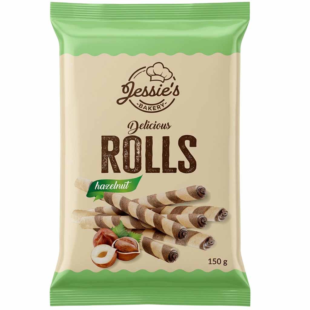 Jessie’s Bakery Delicious Rolls Hazelnut 150g MHD 01.07.26