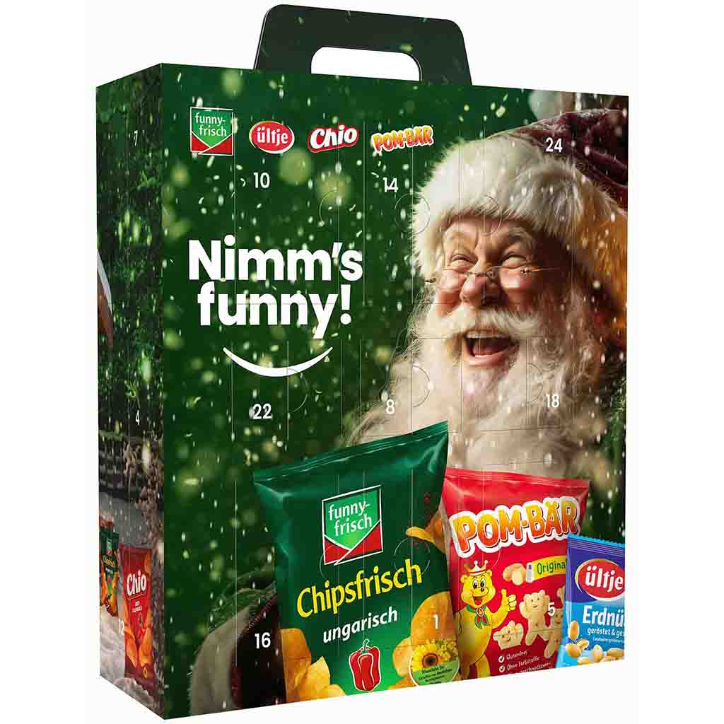 Funny Frisch Snack Adventskalender 790g MHD:1/20