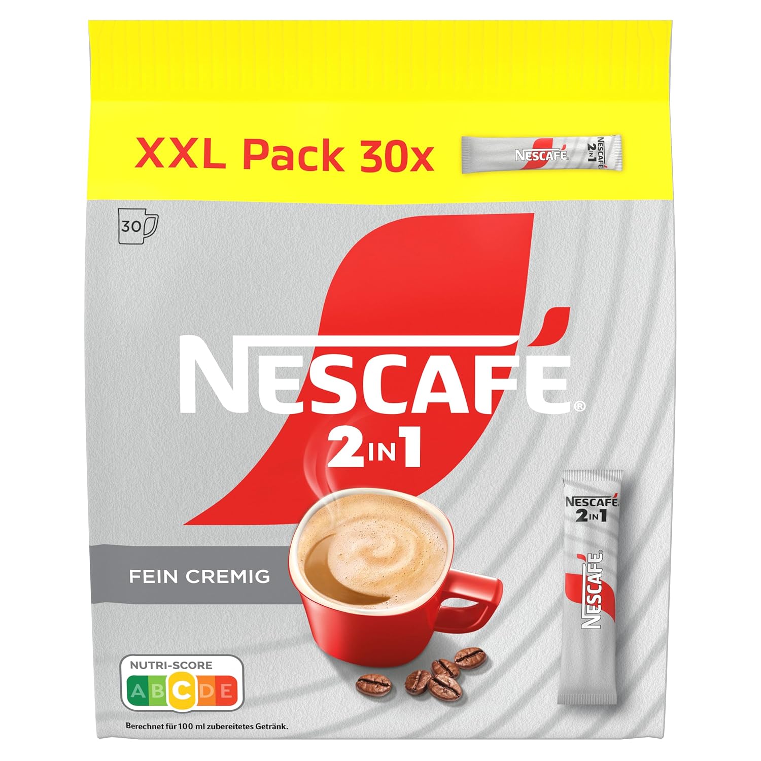 Kaffeepulver, Kaffeepackung, 2-in-1, Fein cremig, Kaffeebohnen
