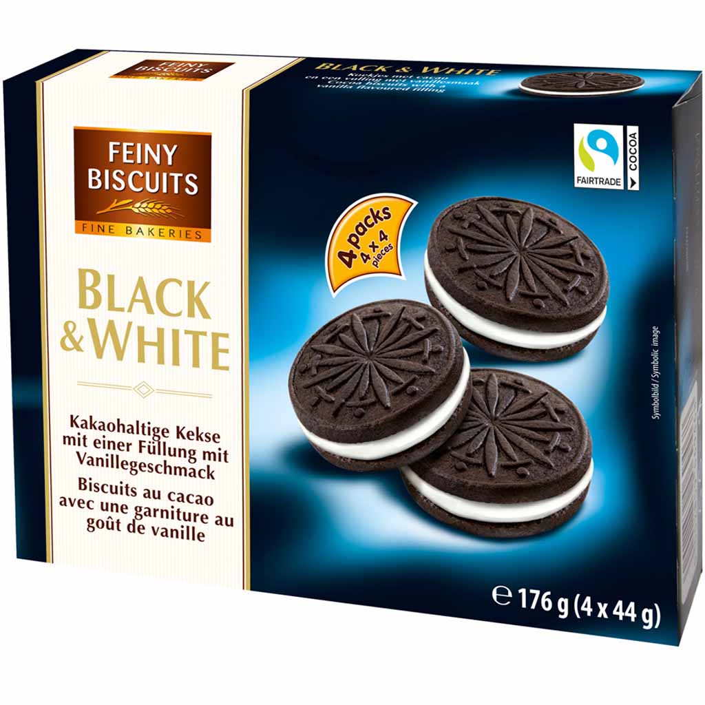 Feiny Biscuits Black & White Doppelkekse 176g MHD 30.10.27
