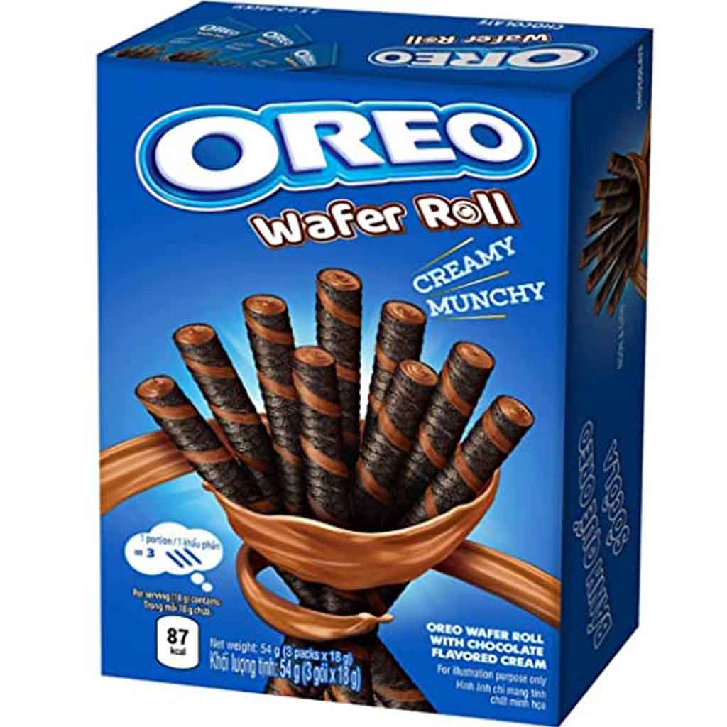 Oreo Wafer Roll Creamy Munchy Chocolate 54g MHD 13.06.26