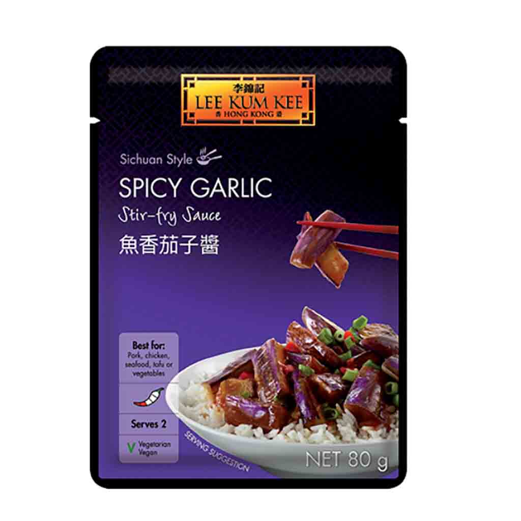 Spicy garlic, Stir-fry sauce, Sichuan style, Net 80 g, Chopsticks image