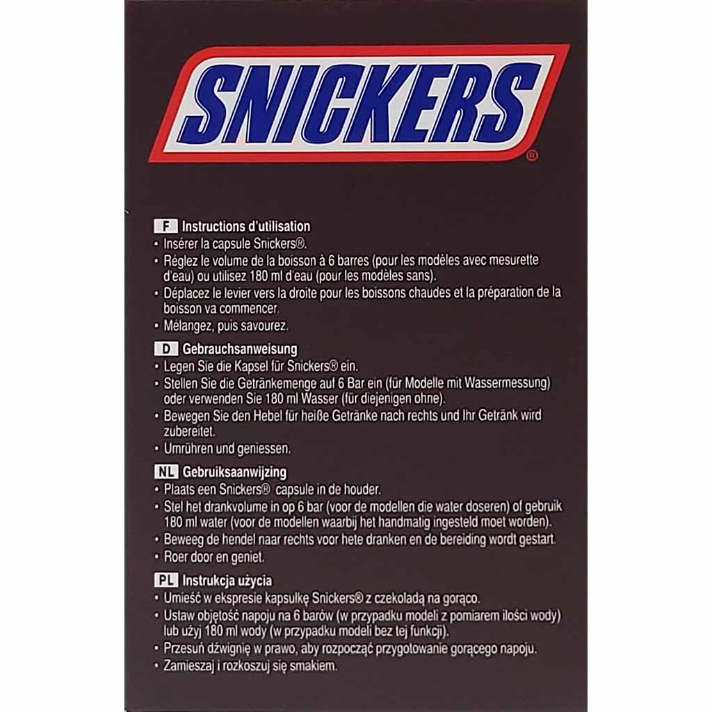 Snickers Dolce Gusto Kapseln 8 Tassen 120g