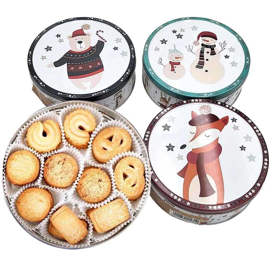 Dänische Butter Kekse 454g Weihnachtsmotive Dose, modern Christmas