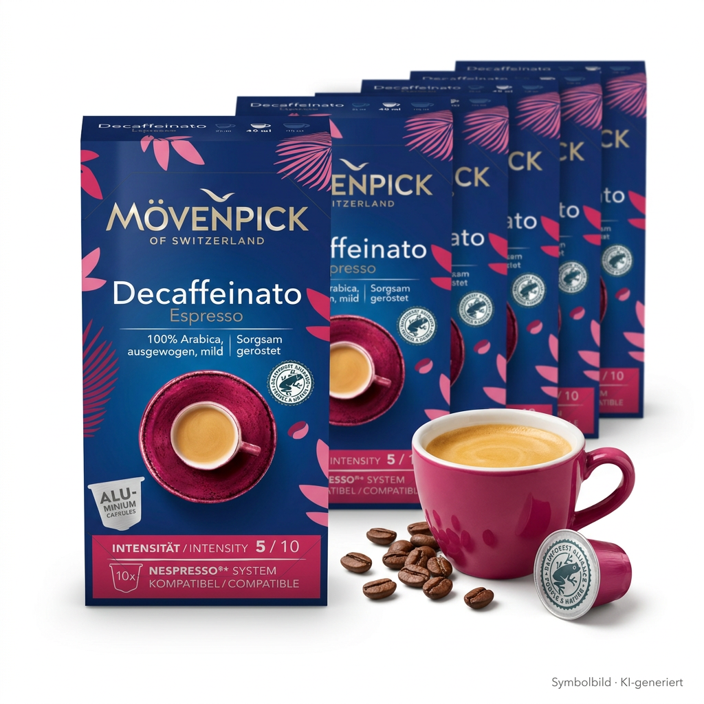 Kaffee, Espresso, Kaffeekapseln, Mövenpick, Arabica