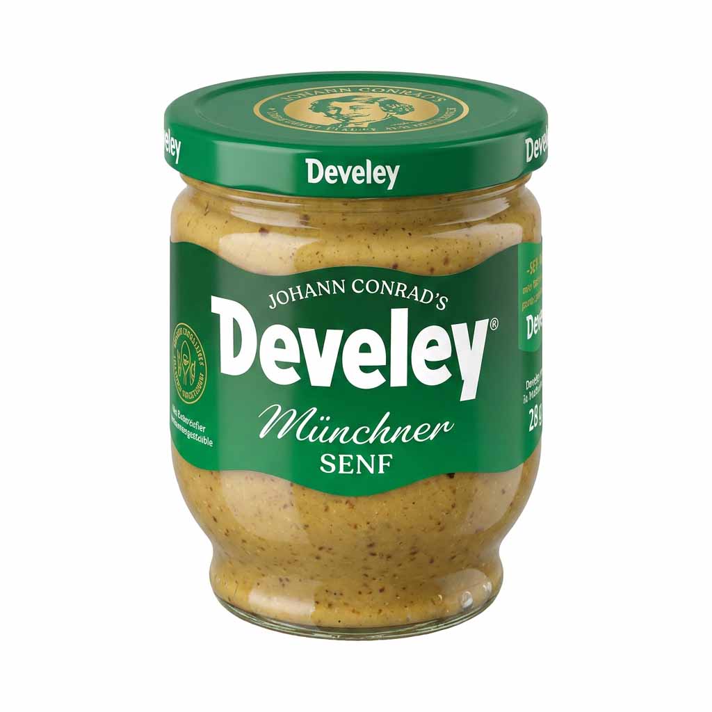 Develey Muenchner Senf suess-pikanter Senf im Glas 250ml
