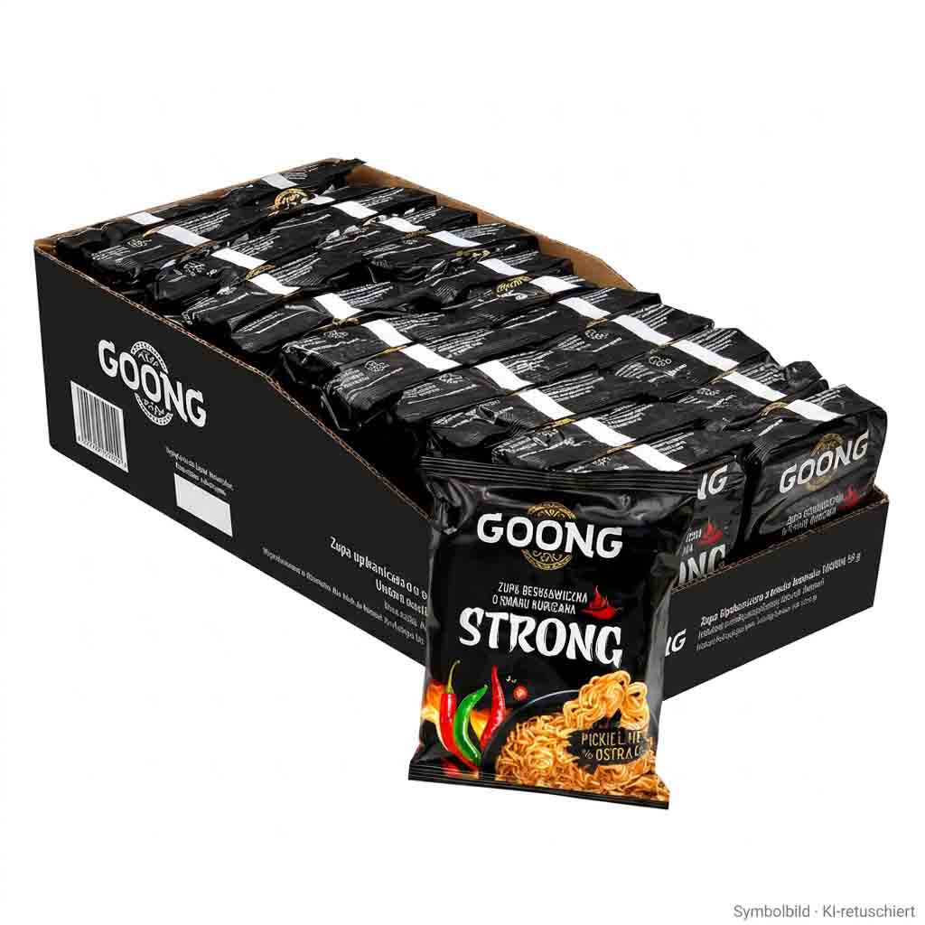 Instant-Nudeln, Stark, Chili, Packung, Snack
