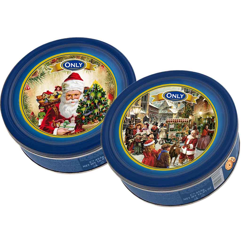 Only Butter Cookies Weihnachtsdose nostalgisch 454g MHD 08.08.28