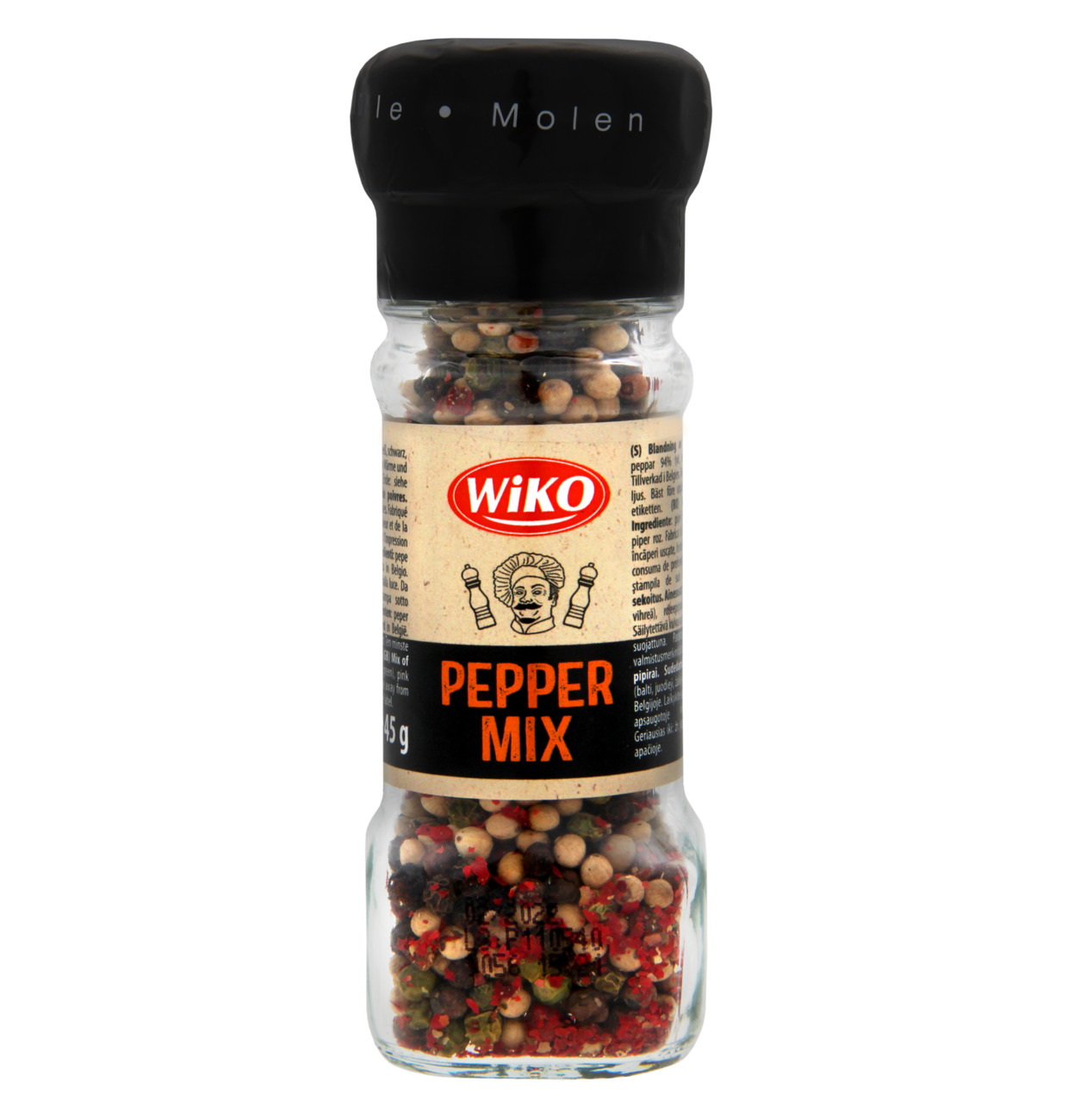 Wiko Gewürzmühle Pfeffer Mix bunt 45g MHD 30.01.29