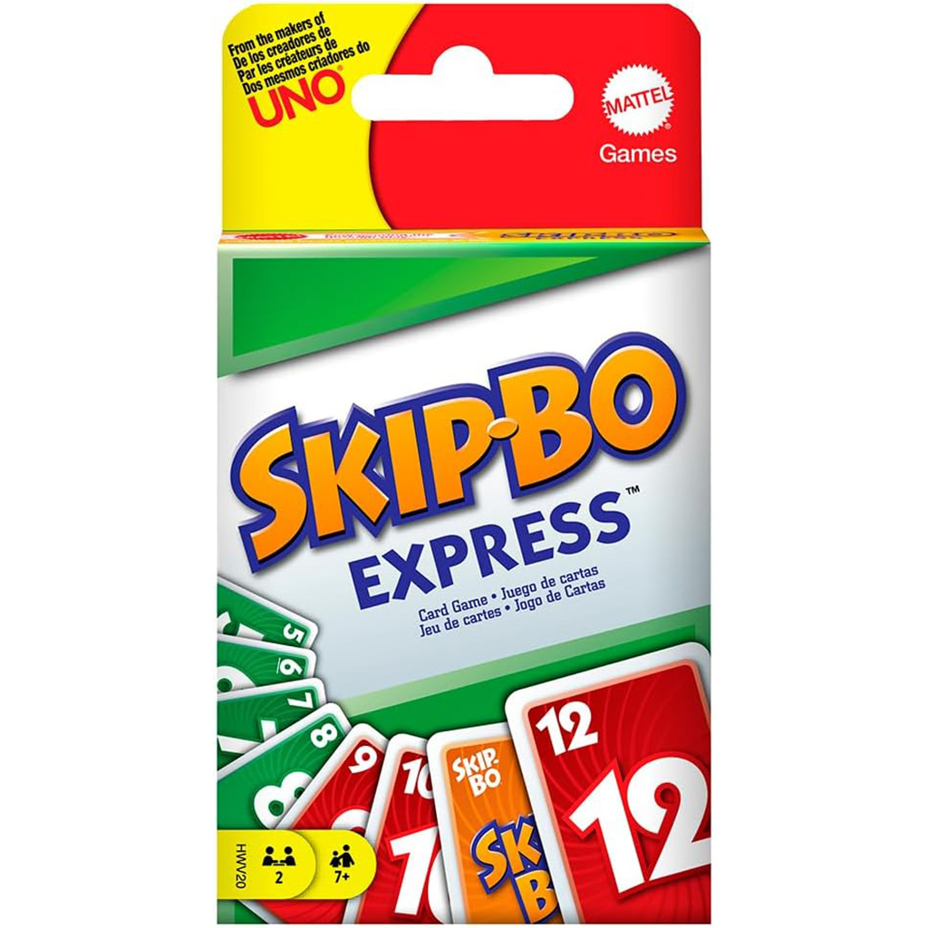Kartenspiel, UNO, Skip-Bo Express, Spielkarten, Kartendeck