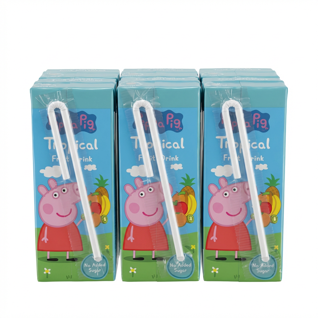 Fruchtgetränk, Trinkpackung, Strohhalm, Fruchtdrink, Kindergesundheit