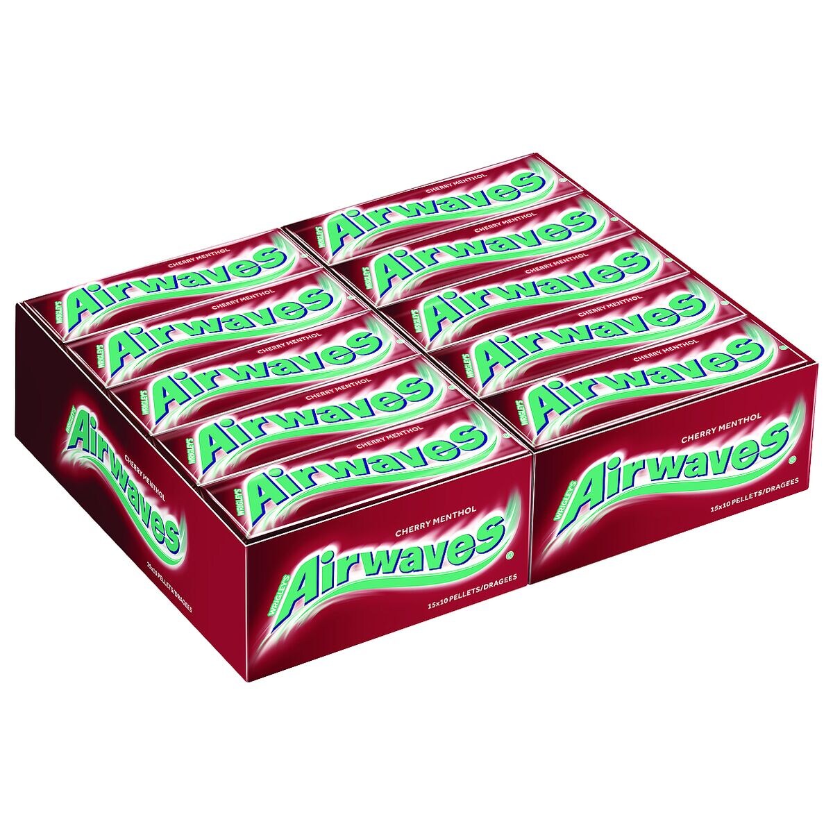 Kaugummi, Airwaves, Kirsche, Menthol, Packung