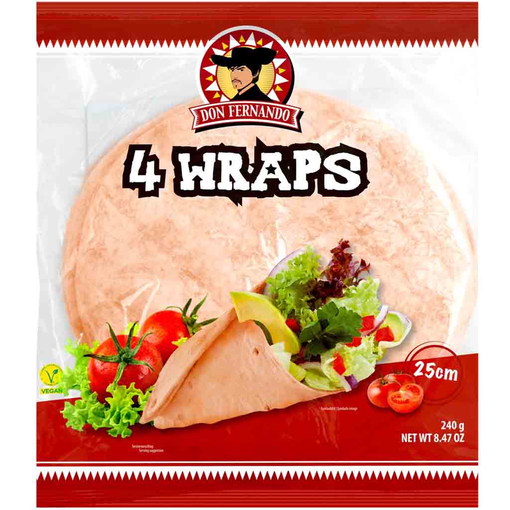 Don Fernando Wraps Tomaten Tortillas 4er 240g MHD 11.12.26