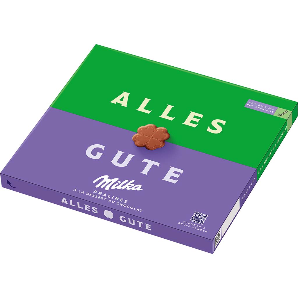 Milka Pralinés Kakaocreme Alles Gute 110g