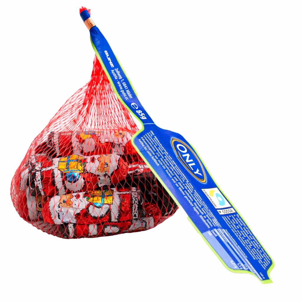 Only Weihnachtsmann Milchschokolade mit Milchcremefüllung 85g MHD 30.04.27
