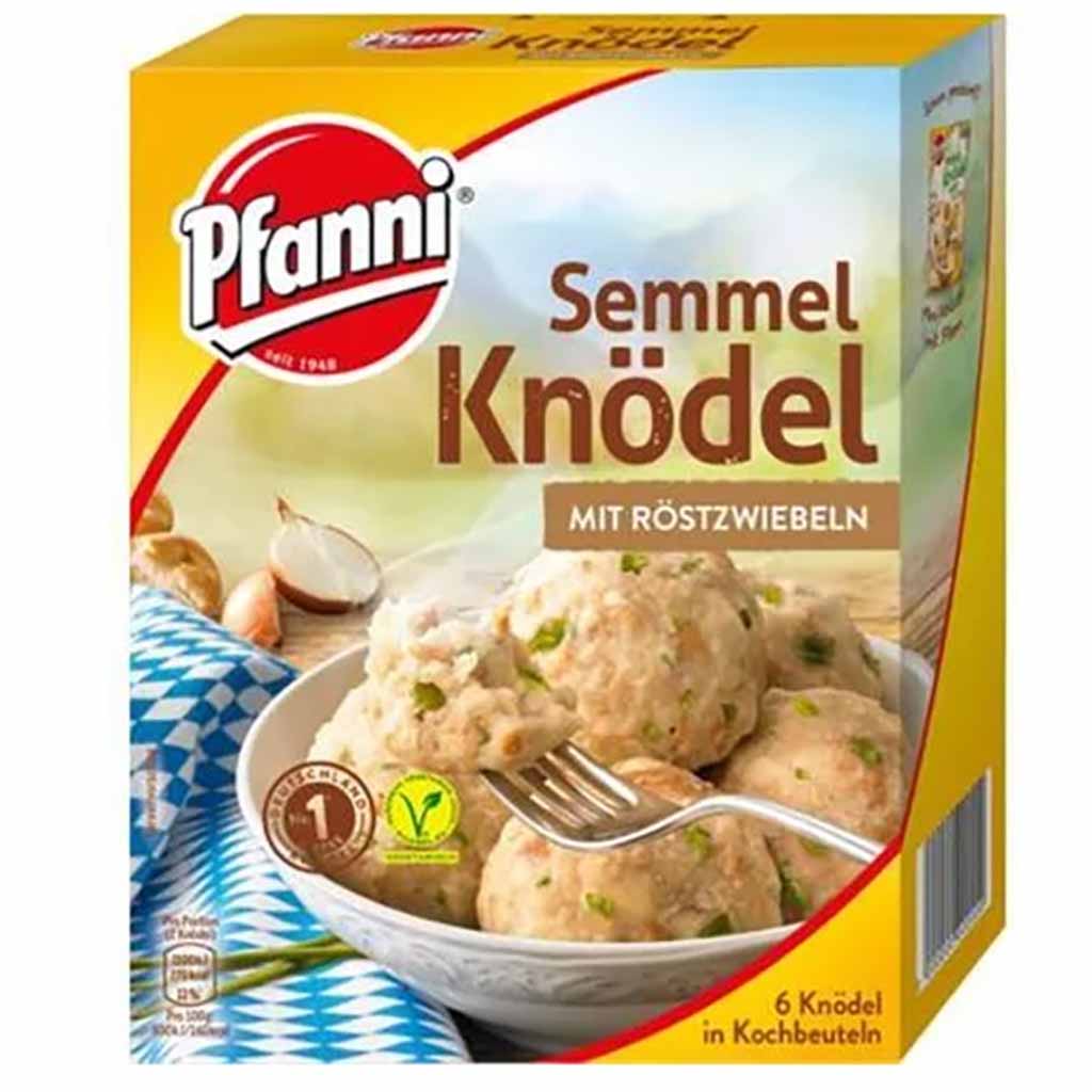 Semmelknödel, Knödel, mit Rößt?, Röstzwiebeln, Pfanni