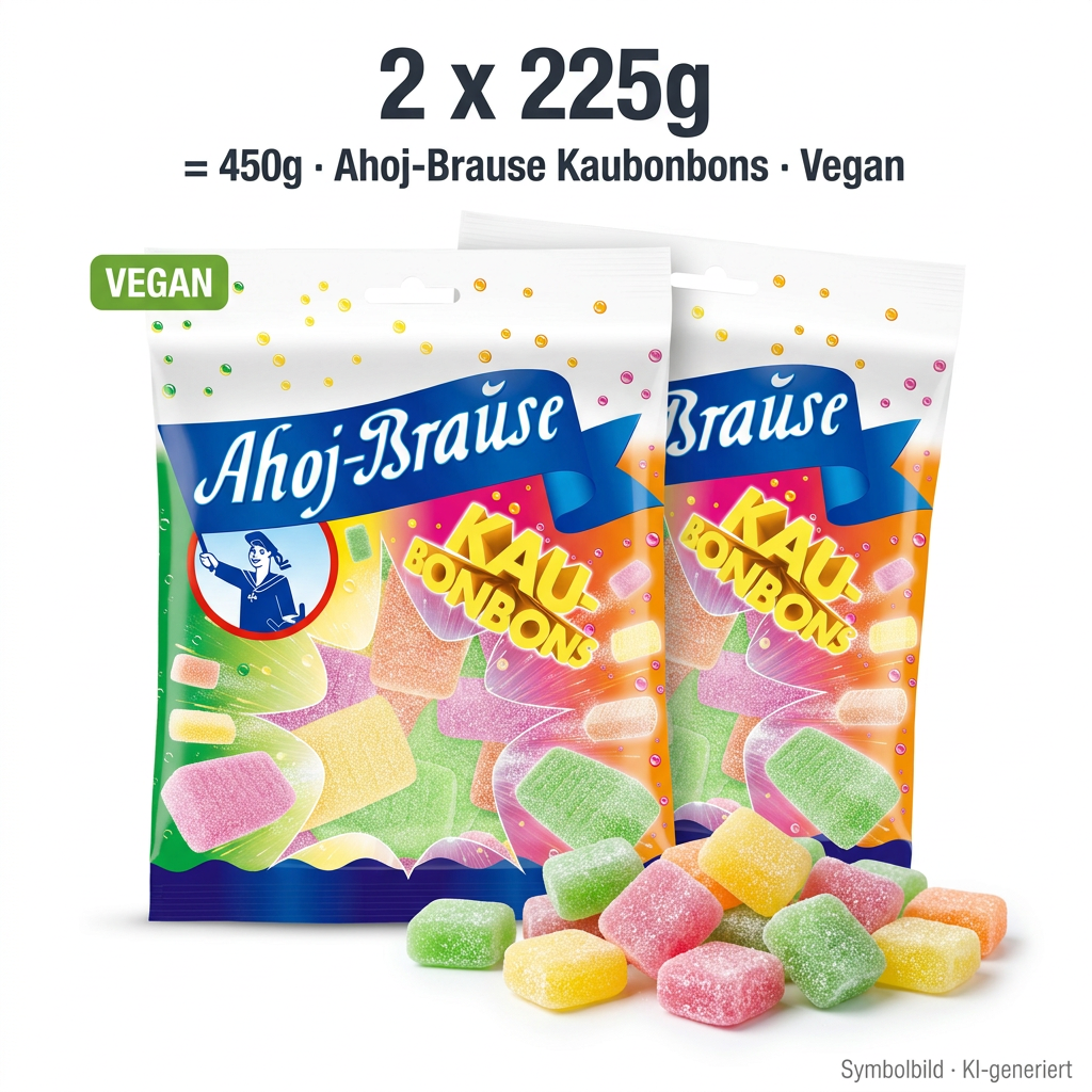 vegan, kaubonbons, kaubonbons, fruchtgummis, zweierpack