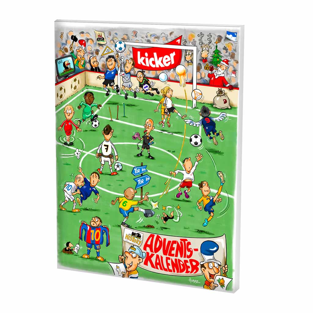 Adventskalender, Fußball, Cartoon, Saisonartikel, Spielplan