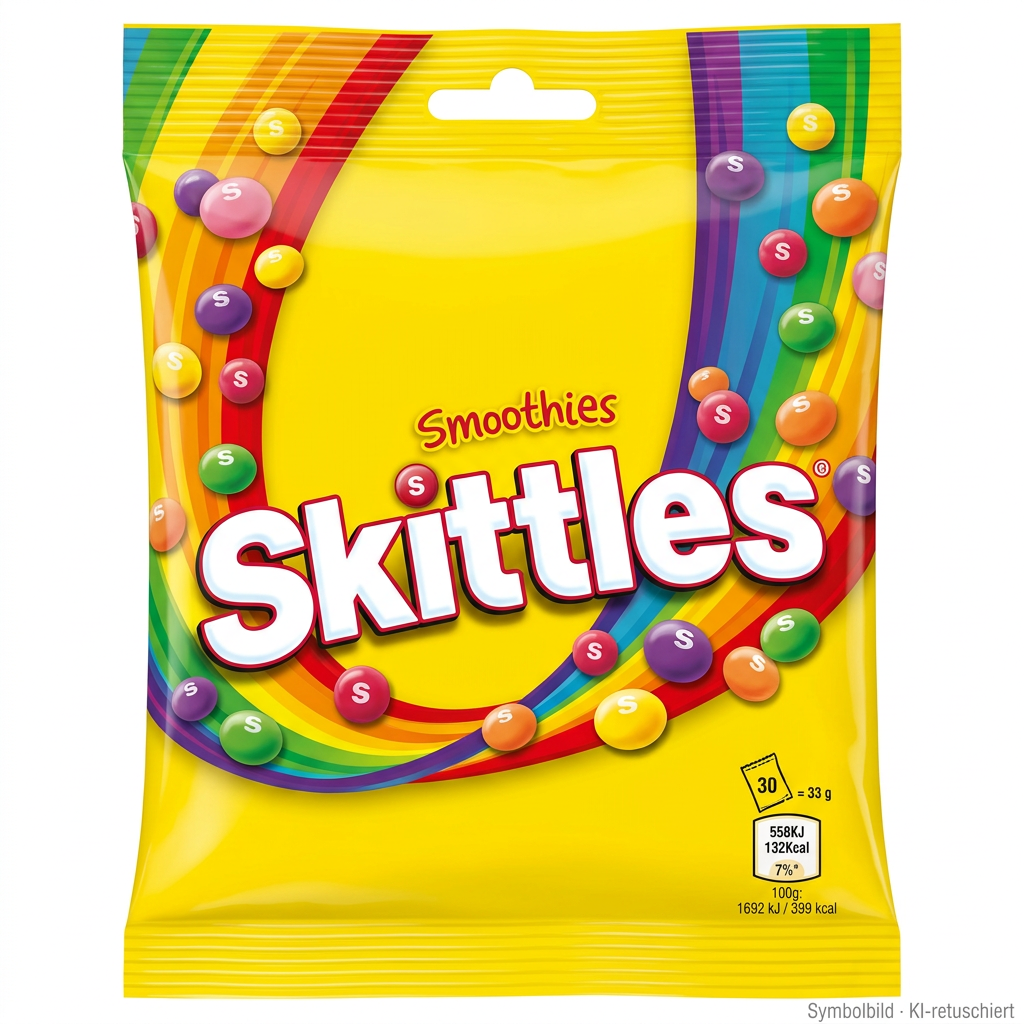 Sweets, Skittles, Kleines Bonbonpaket, Fruchtgummi, Bunte Bonbons