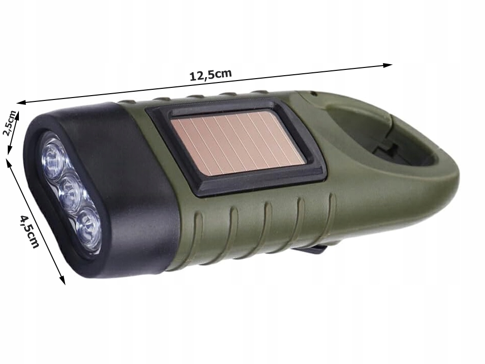 LED-Lampe, Solarleuchte, Taschenlampe, Notlicht, Green outdoor