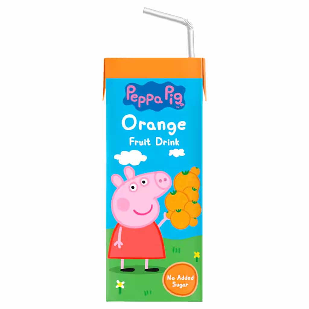 Peppa Pig, Orangen Saft, Fruchtgetränk, Kein zugesetzter Zucker, Flasche/Beutel