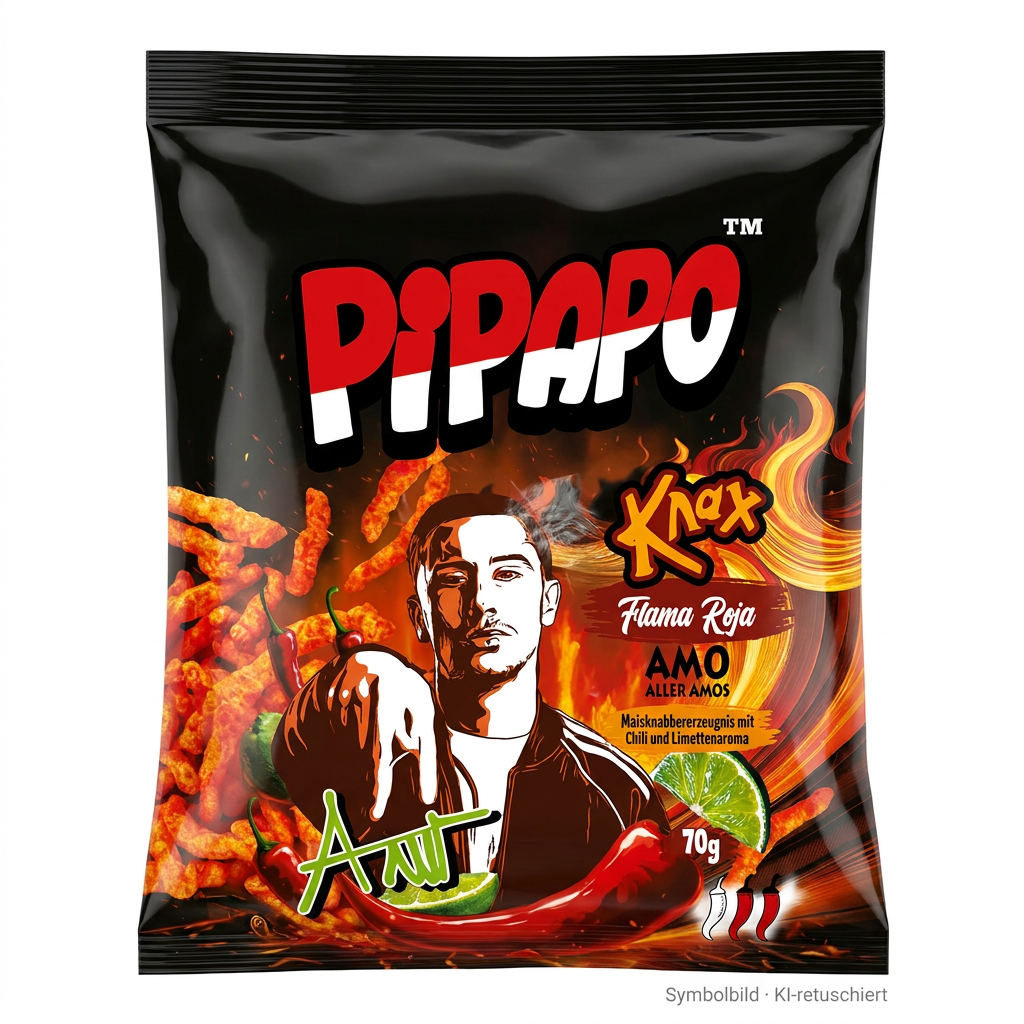 Chili Snack, Knabberzeug, Chili-Geschmack, Pippapo, 70g