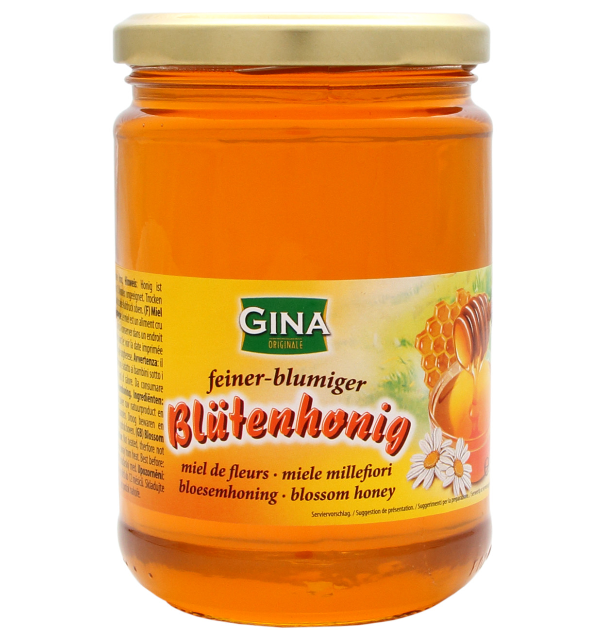 Gina Blütenhonig 500g Glas MHD 25.08.28