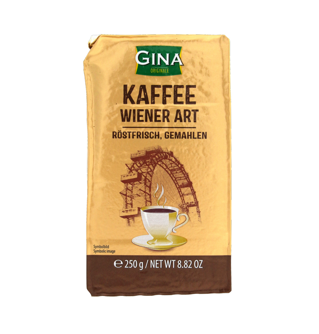 Gina Filterkaffee Wiener Kaffee gemahlen 250g MHD 30.03.28
