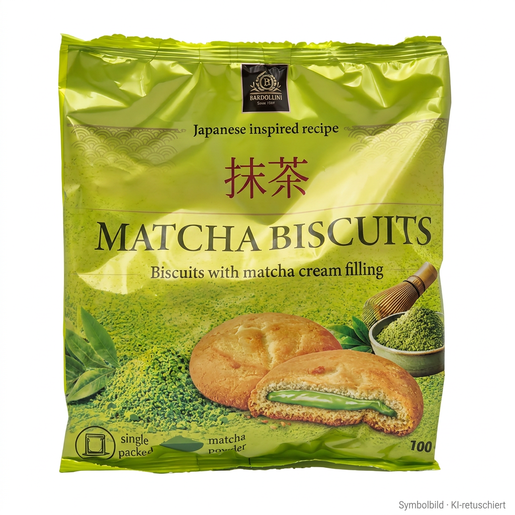Matcha-Kekse, Kekse, Japanisch inspiriert, Matcha-Füllung, Grüner Tee Geschmack