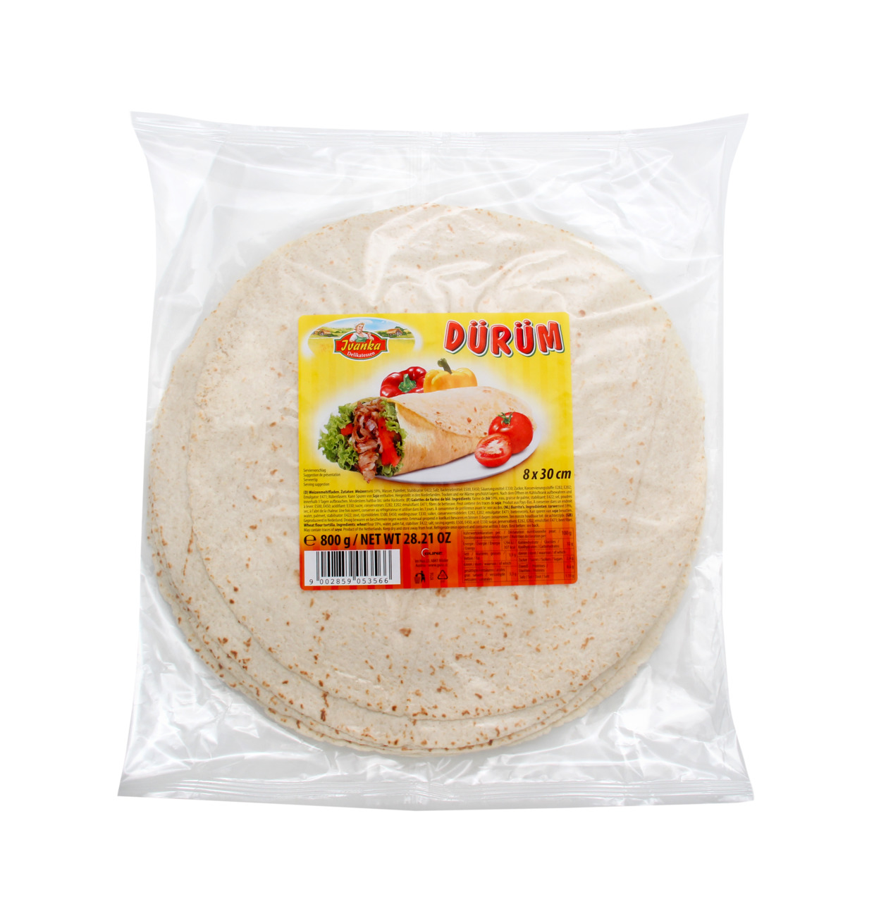 Ivanka Dürüm Weizenmehlfladen 800g MHD 09.02.27